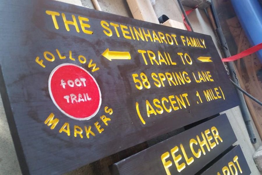 Personalized Adirondack Trailhead signs